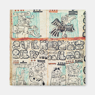 Detail aus einem Maya-Codex Magnet