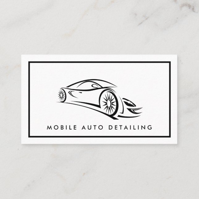 Détail automatique, Carte de visite du logo de rép (Dos)