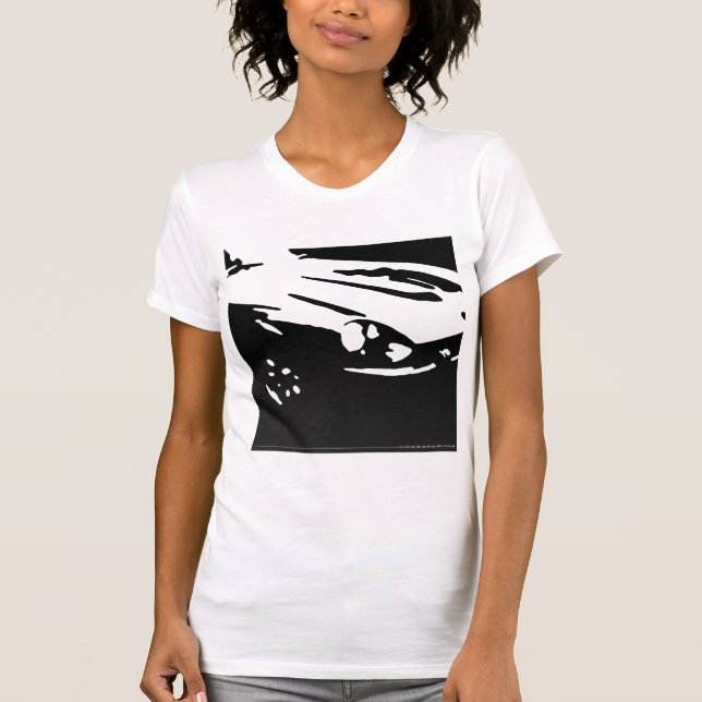 Detail Datsun 240Z - schwärzen Sie auf hellem T-Shirt (Vorderseite)