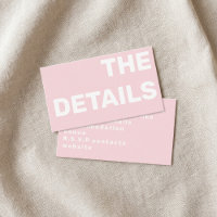 Détail de carte d'enclosure de typographie moderne