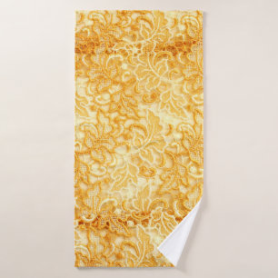 Détail de dentelle d'or tissu motif de tissu