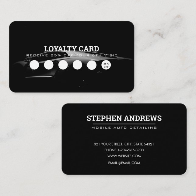 Détail de la voiture Automotive Clean Repair Carte (Devant / Derrière)