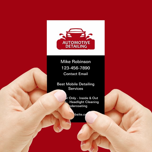 Détail de la voiture Cartes de visite personnalisé (Créateur téléchargé)
