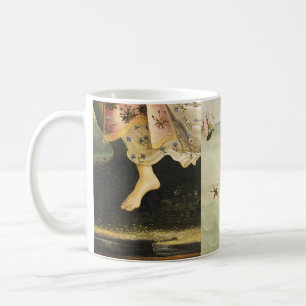 Detail der Collage des Gemäldes „Geburt der Venus“ Kaffeetasse