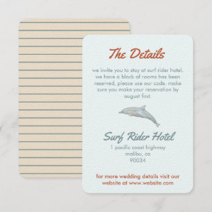 Detail der Hochzeit Begleitkarte