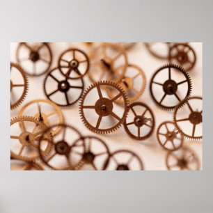 Detail der Uhrenteile, Tasche, Uhr, Genauigkeit, Poster