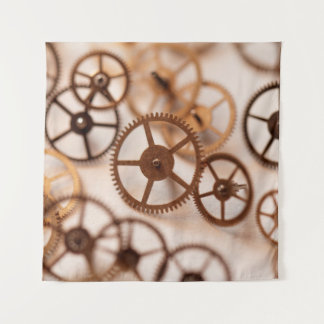 Detail der Uhrenteile, Tasche, Uhr, Genauigkeit, Wandteppich