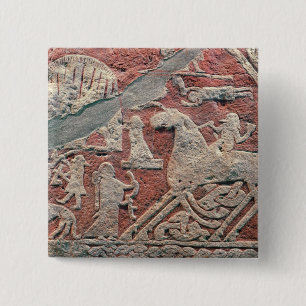 Detail der Zahlen, die eine Saga veranschaulichen Button