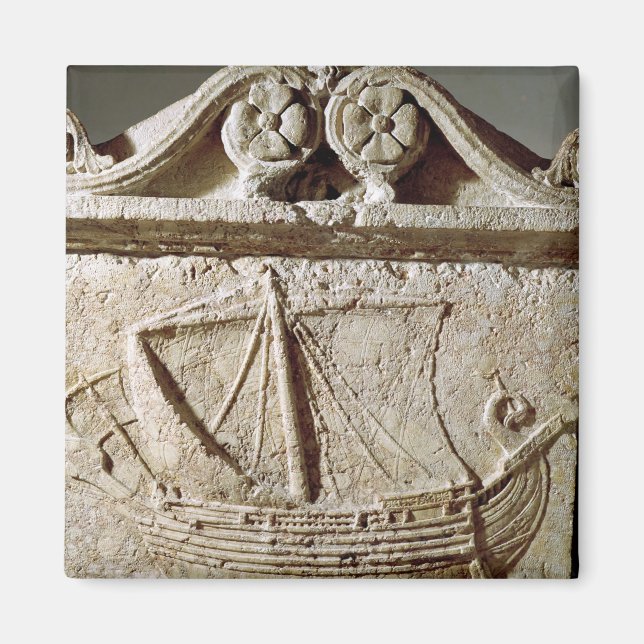 Detail des Schiffs Sarcophagus, aus Sidon Magnet (Vorne)