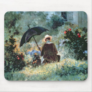 Detail einer Herrlesung in einem Garten Mousepad
