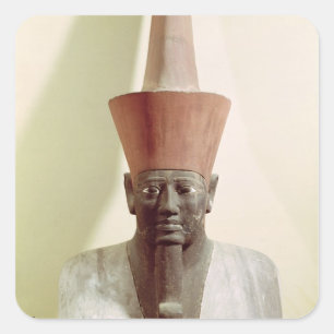 Detail einer Mentuhotep-Statue II Quadratischer Aufkleber