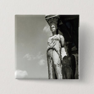 Detail eines Caryatid vom Erechtheion Button