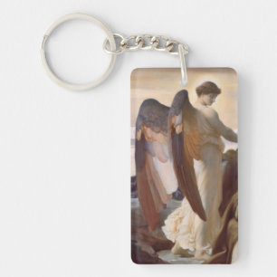 Detail eines Engels von Sir Frederic Leighton Schlüsselanhänger