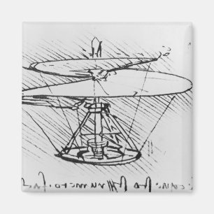 Detail eines Entwurfs für eine Flugmaschine, Magnet