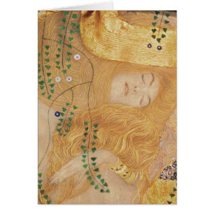Detail Gustav Klimt   der Wasser-Schlangen I