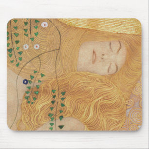 Detail Gustav Klimt der Wasser-Schlangen I Mousepad