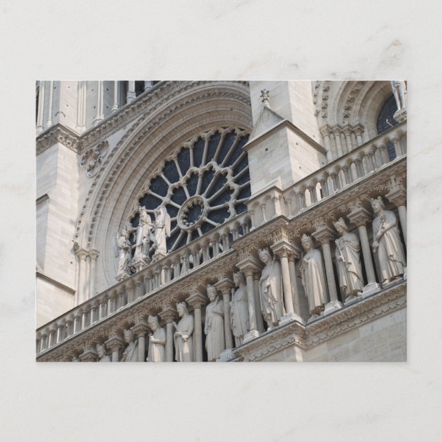 Detail Notre Dame Postkarte (Vorderseite)
