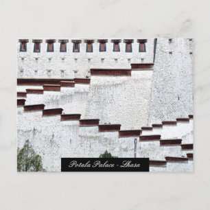 Detail Potala Palace, Lhasa, Architektur / Tibet Postkarte