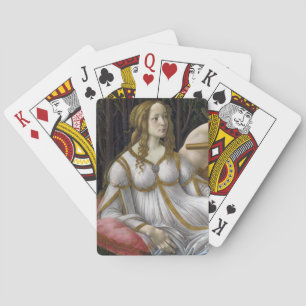 Detail Venus, Venus und Mars von Botticelli Spielkarten