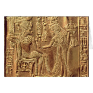 Detail vom goldenen Schrein von Tutankhamun