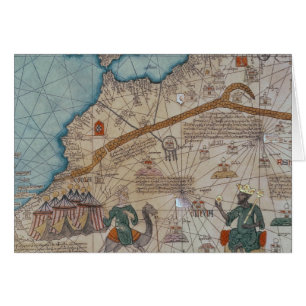 Detail vom katalanischen Atlas, 1375