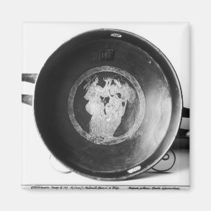 Detail von Dachboden Rotzahl kylix Magnet
