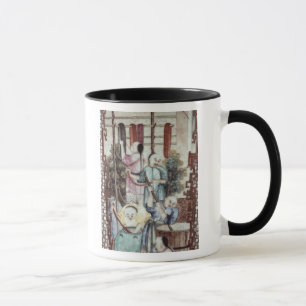 Detail von einem Vase, der die Männer färben Sei Tasse