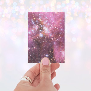 Detail von NGC 346 in Rosa Visitenkarte