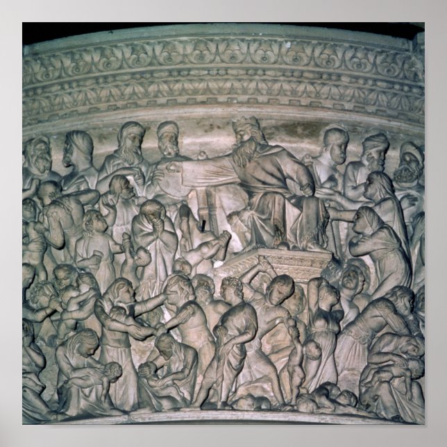 Detail von Pulpit, 1302-10 Poster (Vorne)