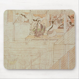 Detail von Shigisan Engi Emaki, Kamakura-Zeitraum Mousepad