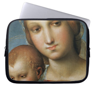 Detail von <Virgin and Child> Zugeschrieben Rapha Laptopschutzhülle