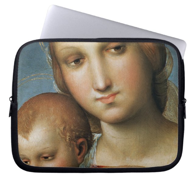 Detail von <Virgin and Child> Zugeschrieben Rapha Laptopschutzhülle (Vorderseite)