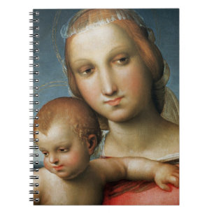 Detail von <Virgin and Child> Zugeschrieben Rapha Notizblock