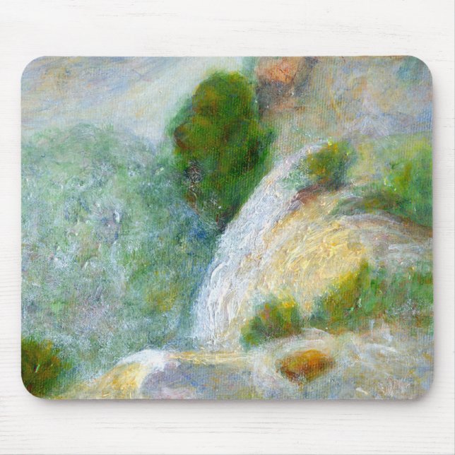 Detail, Wasserfall im Nebel, Mousepad (Vorne)