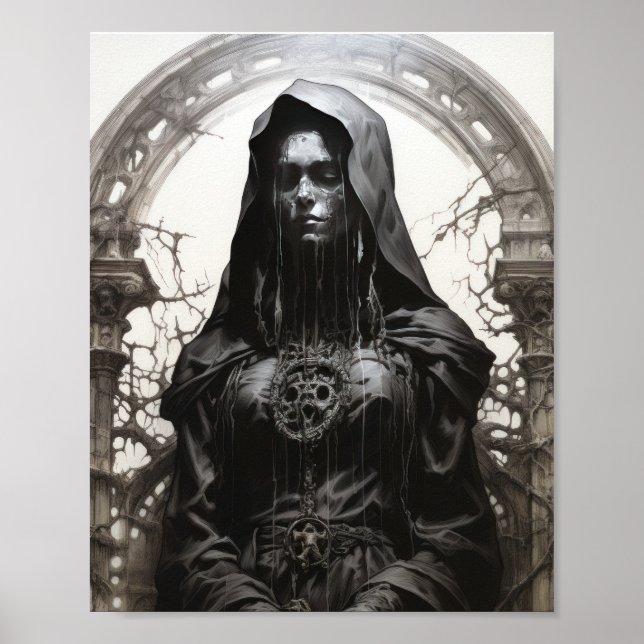 Detail Zombie Nun Modell Body Poster - Da (Vorne)
