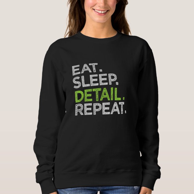 Detail zum Schlafen Liebe Autofahrer Auto im Detai Sweatshirt (Vorderseite)
