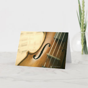 Detailed Violin Karte