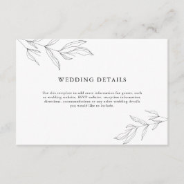 Detailkarte für den Foliage-Leaf Begleitkarte