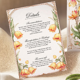 Detailkarte für lebendige gelbe Blumenzwiebeln
