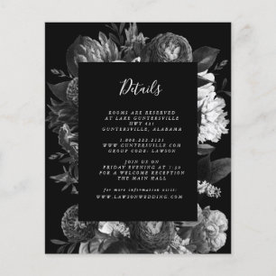 Detailkarte für Schwarz und Weiß   Haushalt Flyer