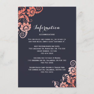 Detailkarten für Korallen und blaue Flora Begleitkarte