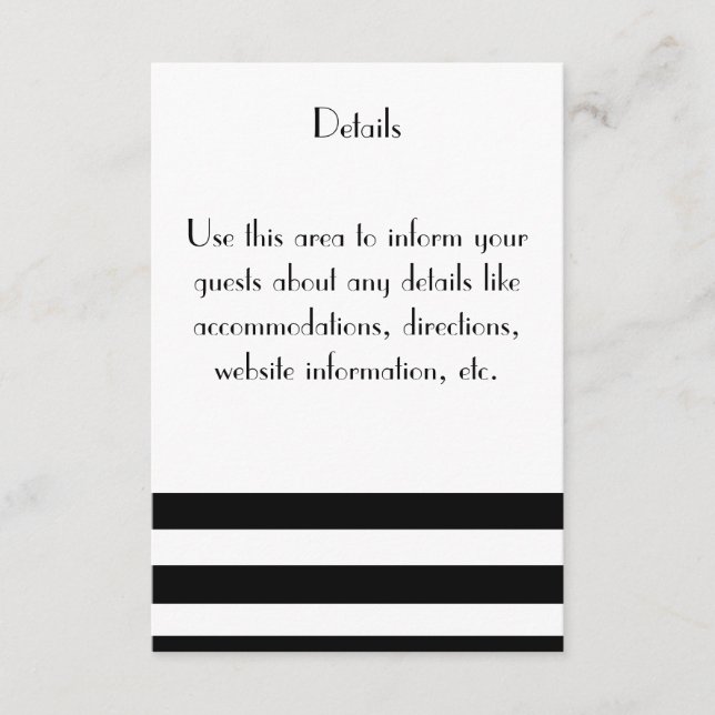 Detailkarten "Genteel" Begleitkarte (Vorderseite)