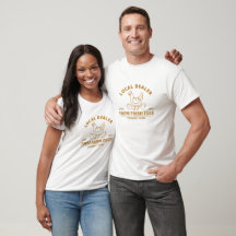 Détaillant local ferme oeufs frais T-shirt établi