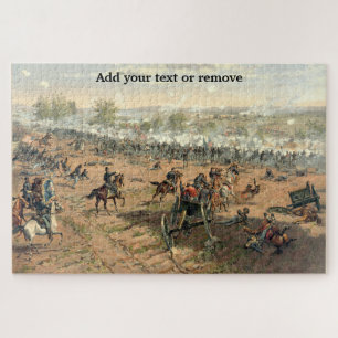 Detaillierte Abbildung der Schlacht von Gettysburg