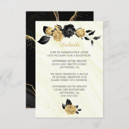 Detaillierte Angaben zu edlen Blume und Blätter in Begleitkarte