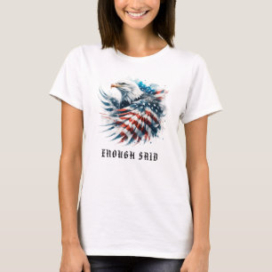 *~* Detaillierte AP16 American Flag Bald EAGLE USA T-Shirt