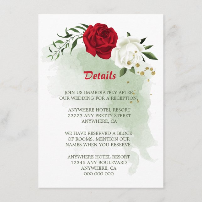 Detaillierte Beschreibung der Blumenzwiebeln in Ro Begleitkarte (Vorderseite)