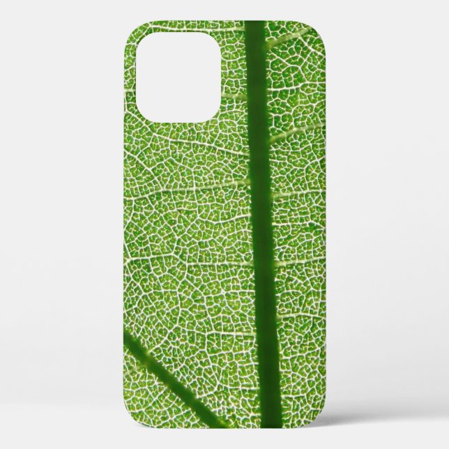 Detaillierte Betrachtung einer Green Leaf Case-Mat Case-Mate iPhone Hülle (Rückseite)