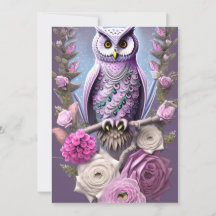 Detaillierte Fantasy Owl auf einem Thornbett