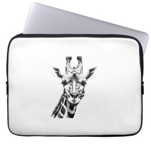 Detaillierte Giraffe Face Africa Laptopschutzhülle